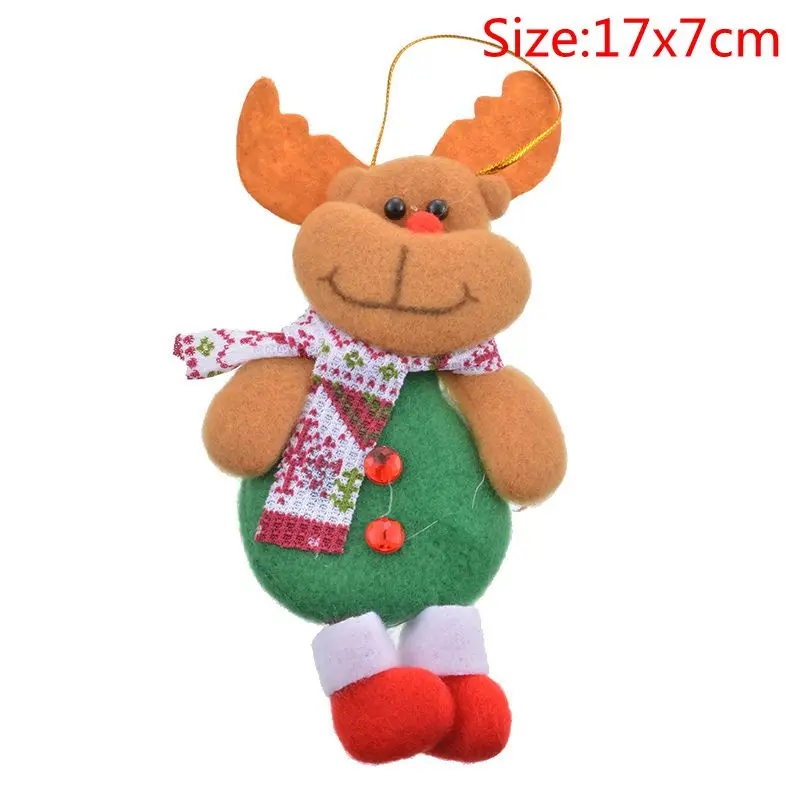 17x7cm B Hoomall Санта-Клаус, лось, снеговик, игрушки, украшения для кукол, подвески на дверь, дерево, детский подарок, новогоднее, Рождественское украшение для дома - Цвет: 17x7cm B