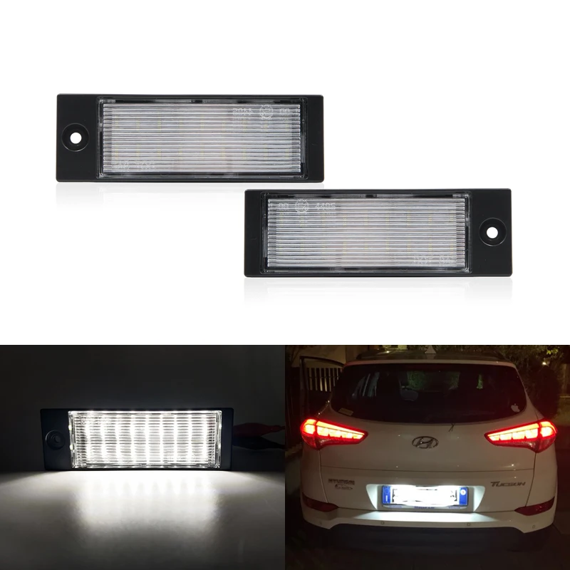 Для Hyundai IX35 2015-2018 Tucson SMD светодиодные лампы для номерного знака замена OEM #92501-D3000