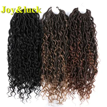 

Joy&luck Goddess Locs Crochet Briaiding 24 Strands Sythetic Twist Braids Hair Extensions
