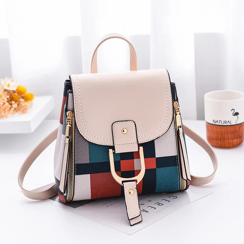 

Women Backpack Multiple Using Women Grid Backpacks Female School Bag Girls Travel Bag Free Shipping bolsa feminina Bicycle bag
