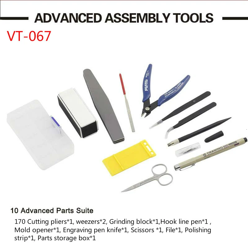 Набор инструментов для строительства модели, военная модель, аксессуары для самостоятельной шлифовки, набор инструментов для полировки, набор инструментов для сборки Gundam, набор инструментов