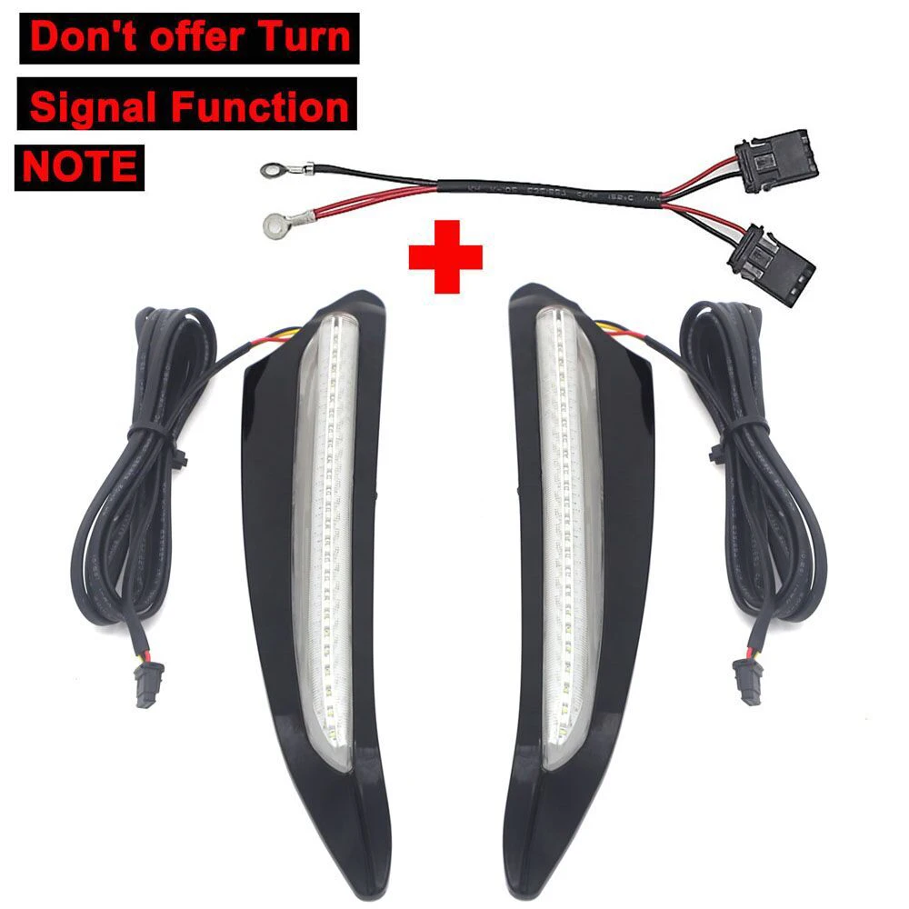 Motorcycle LED Lights Motorcycle Accessories GoldWing GL 1800 Front Lighted Vent Trim LED Light Turn Signal Kit For HONDA Gold Wing F6B GL1800