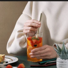 Металлические соломинки 304 из нержавеющей стали прочные изогнутые прямые соломинка для напитков с чистящей щеткой бар вечерние аксессуары многоразовые