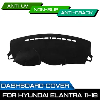 

For Hyundai Elantra 2011 2012 2013 2014 2015 2016 Car Dashboard Mat Anti-dirty Non-slip Dash Cover Mat UV Protection Shade