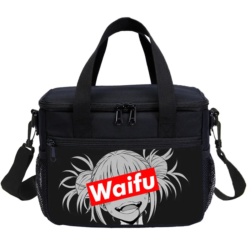 Малый мешок обеда мальчиков девочек Забавный мультфильм Sugoi Senpai аниме Waifu письмо 3D печать льда мешок изолированный тепловой Пикник Ланчбокс - Цвет: DODIB4076310-S1047