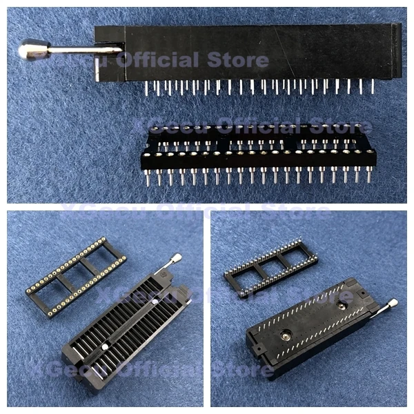Одна штука черная высокое качество 40 PIN универсальная розетка ZIF для DIP IC MCU +