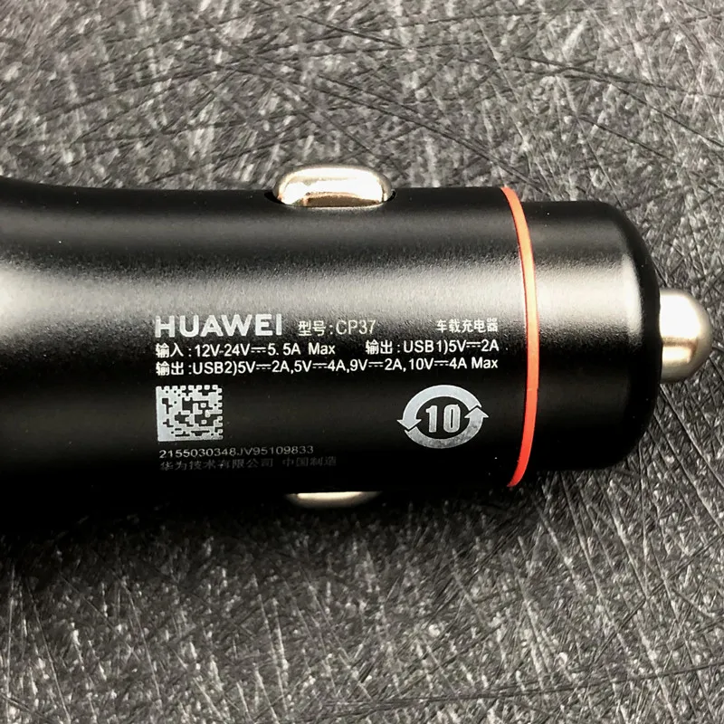 Оригинальное автомобильное зарядное устройство huawei Supercharge 40 Вт двойной Usb адаптер быстрой зарядки для mate 30 Pro 5G P20 30 Pro Nova 6 5T 5A type C кабель