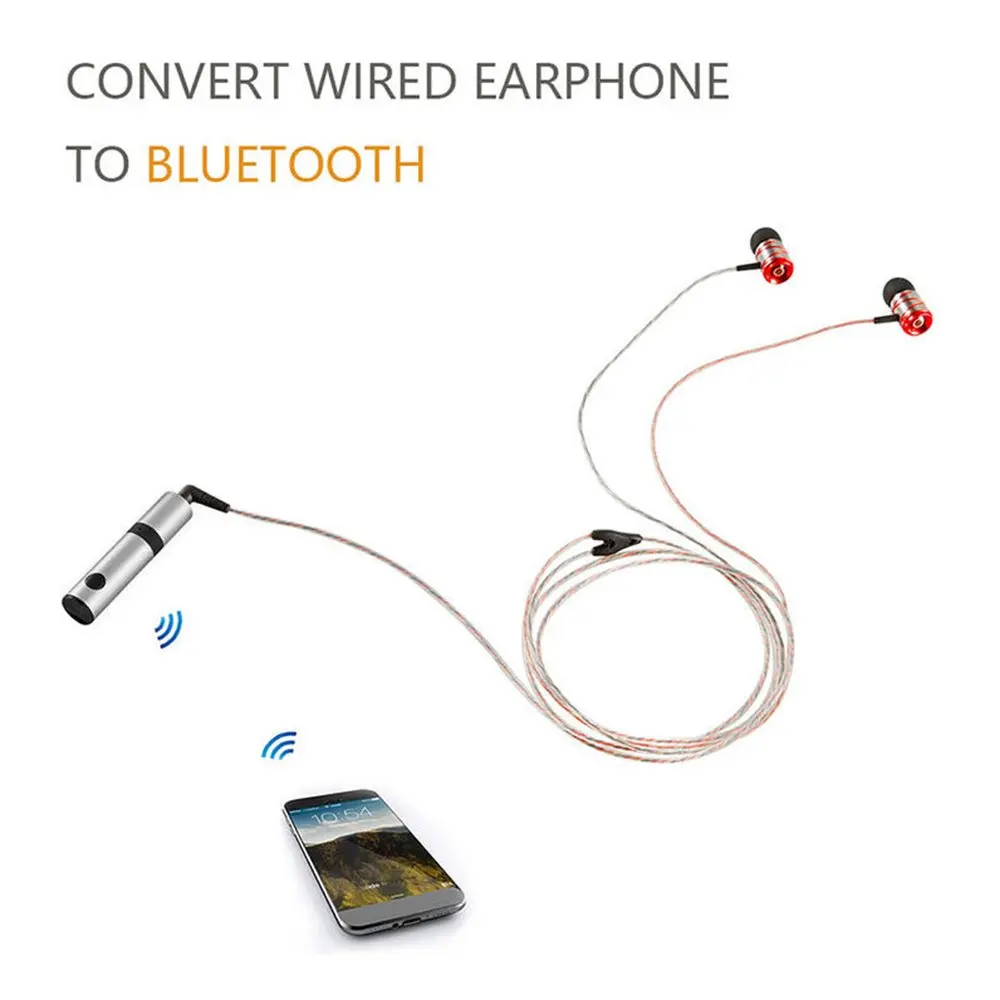 Bluetooth Receiver 3.5mm Jack Wireless Car Audio Music Adapter With Mic Aux Cable For Speaker Headphone PC