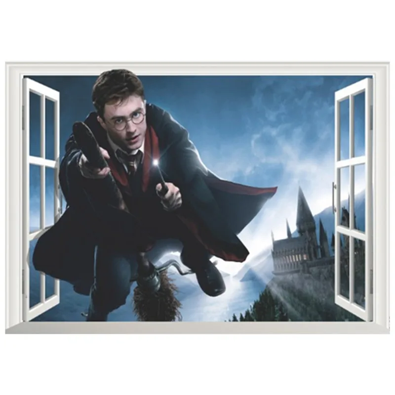 Волшебный мальчик фигурки из кино поддельные 3d оконная виниловая наклейка на