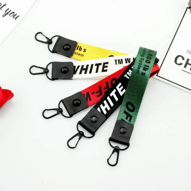 Off White брелок для женщин лента чехол для телефона кошелек сумка брелок 5 цветов llaveros sleutelhanger chaviro portachiavi