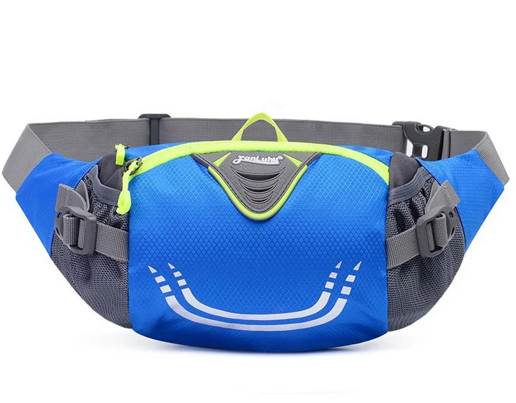 Blue Спортивная сумка для бега, поясная сумка, для улицы, карман для бега, портативная, водонепроницаемая, велосипедная сумка, для улицы, для телефона, противоугонная сумка, поясные сумки - Цвет: Blue