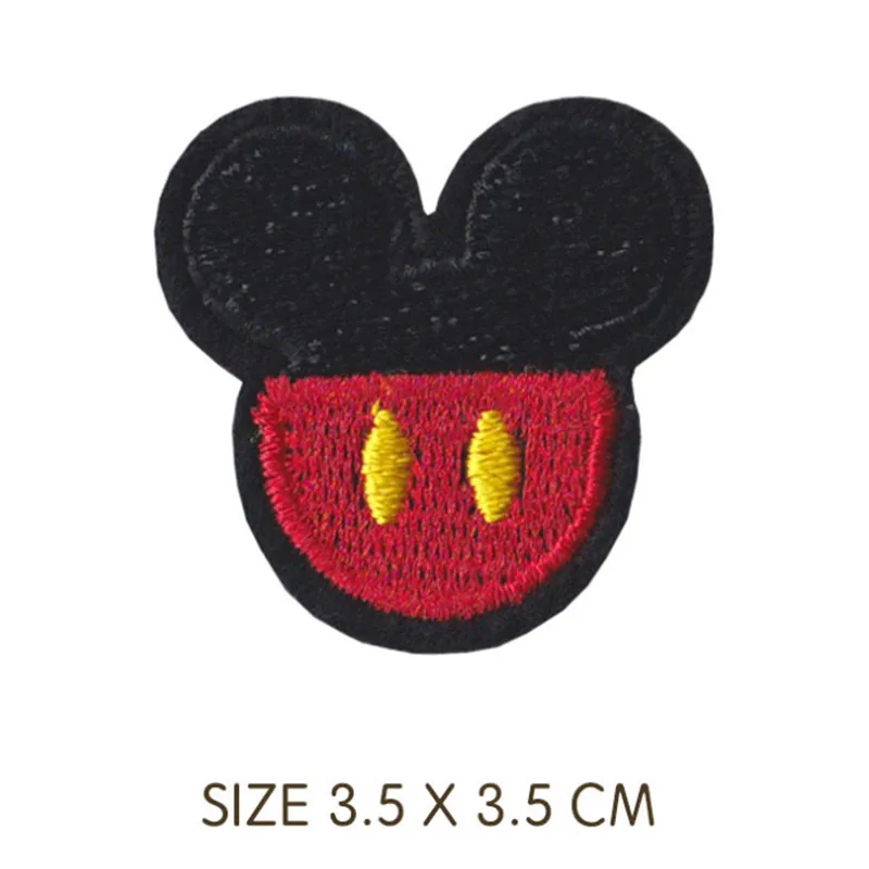 Cartoon anime high quality Mickey Minnie Mouse patch fireworks Embroidered for Iron on T-shirt  DIY Sewing clothes patch Decor 