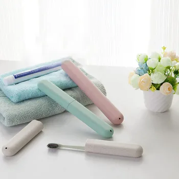 

Lovely Convenient Toothbrush Box Portable Travel Hiking Camping Toothbrush Protect Holder Case Home Bathroom Accessories Sets