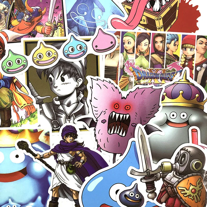 16 шт./компл. из мультфильма Dragon Quest Игры наклейки для DIY Чемодан ноутбук холодильник для мотоциклов и автомобилей для детей Стикеры с лыжником