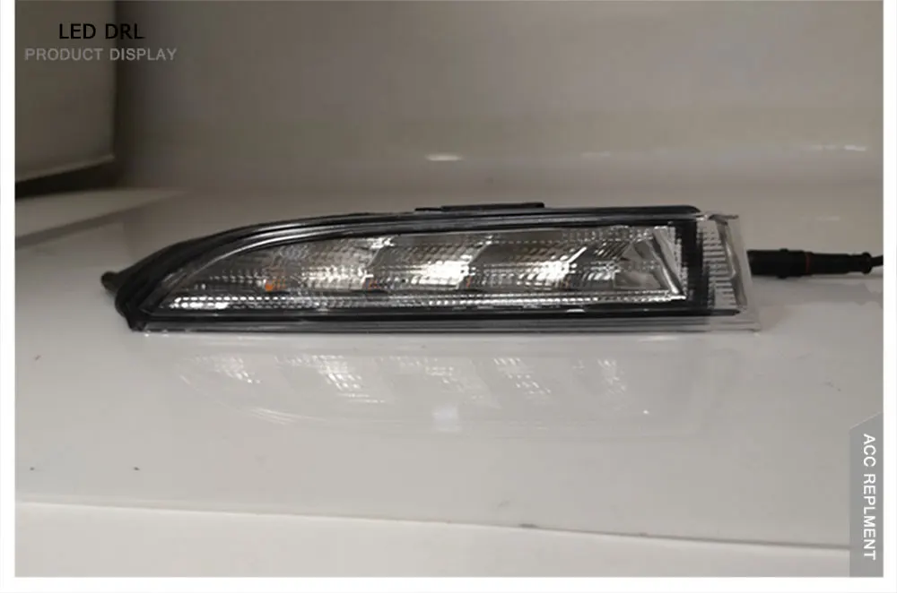 Светодиодный фонарь дневного света для Volkswagen Scirocco 2010- высокой яркости светодиодный DRL направляющий светодиодный противотуманный фонарь с поворотным сигналом