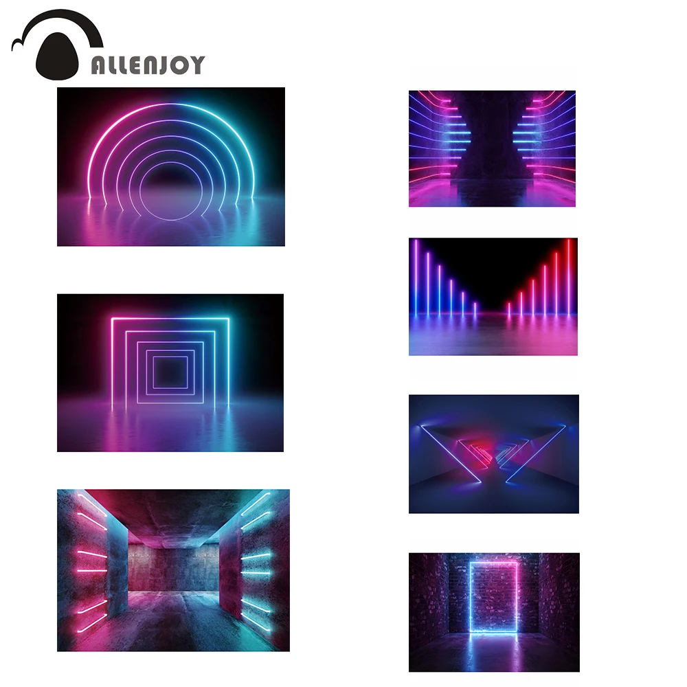Allenjoy неоновый светящийся вечерние фонов 3D диафрагма сценический светильник