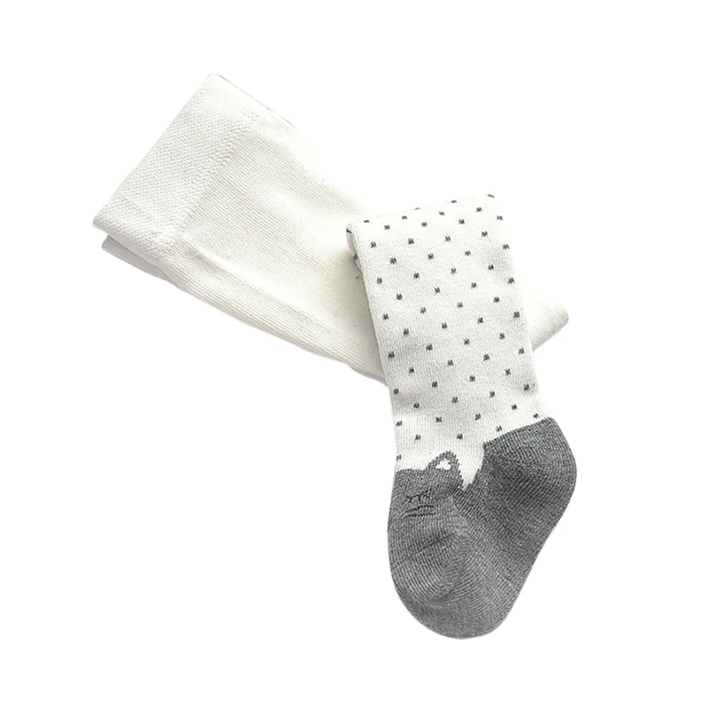 

Baby Stockings Cartoon Polka Dot Pantyhose Knitted Autumn Winter Warm Tights Toddlers Clothing for girl