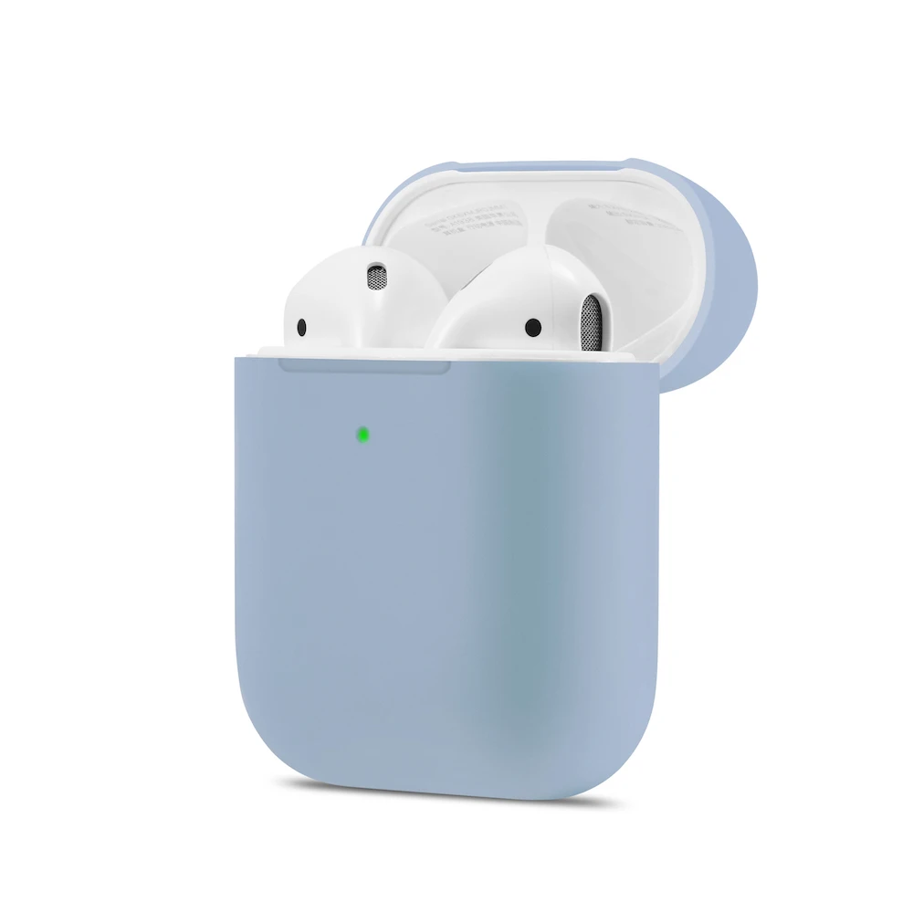 Macaron ультра тонкий чехол для наушников для Airpods чехол милый силиконовый Bluetooth наушники защитный чехол-2 поколения 20 цветов