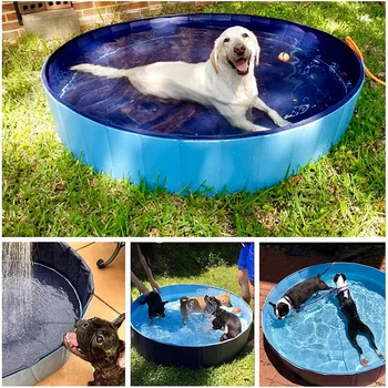 

Dog Pool Foldable Dog Swimming Pool Pet Bath Swimming Tub Bathtub Pet Swimming Pool Collapsible Bathing Pool For Dogs Cats Kids