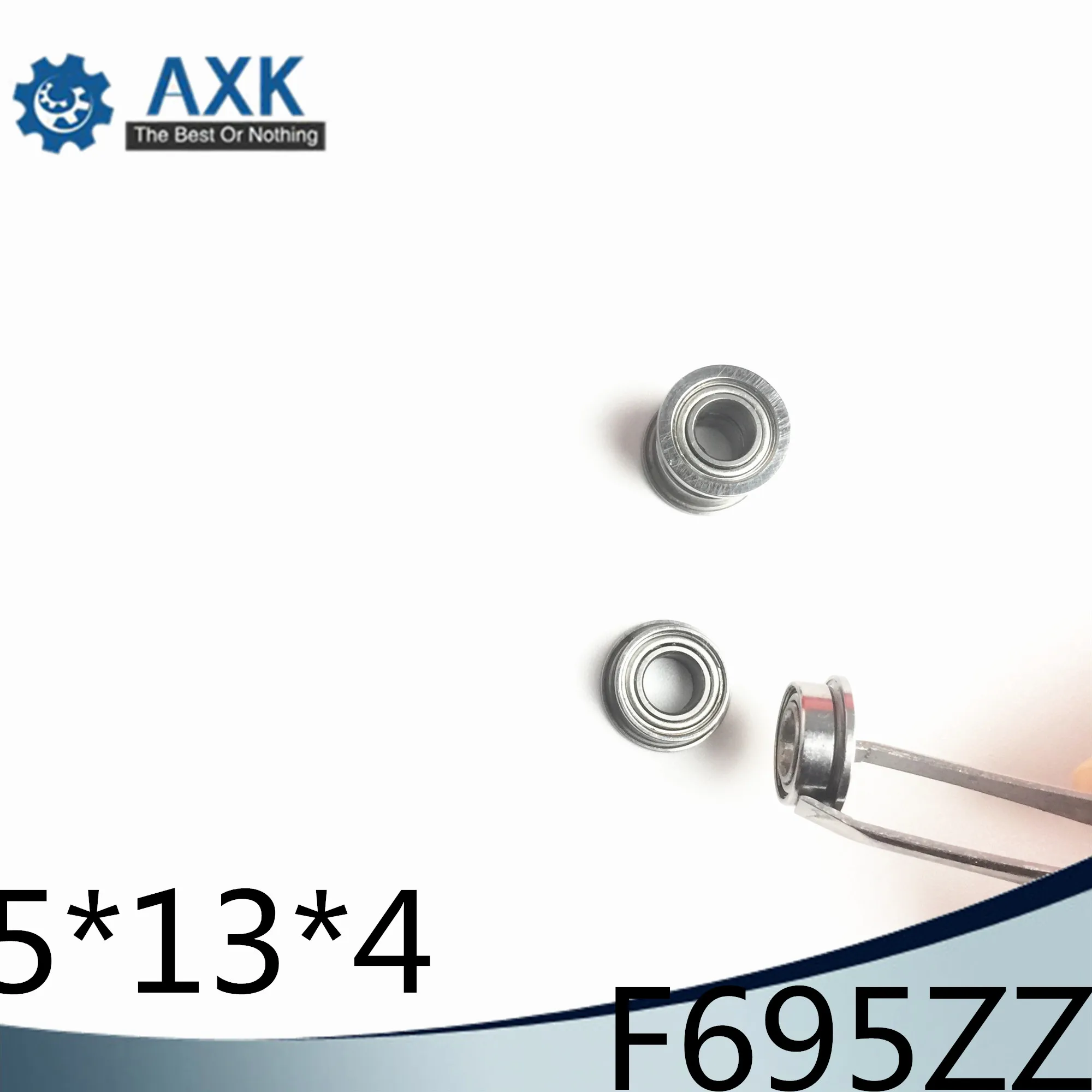 F695ZZ Bearing ABEC-5 (10PCS) 5*13*4 mm Flanged F695Z Ball Bearings F695 ZZ F619/5ZZ