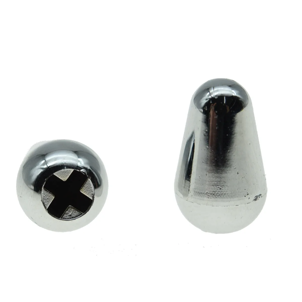 KAISH 2 шт Хромированная рукоятка для гитары|switch tip|guitar switchguitar switch knob |