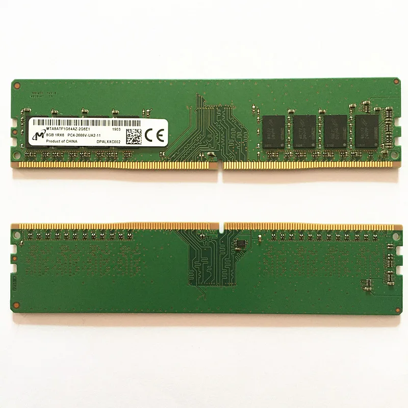 Micron 1R×8 PC4-2666T-UA2-11メモリ 8GB DDR4 Micron 8GB 1RX8 PC4 2666V UA2 11 Memory (MTA8ATF1G64AZ-2G6E1) | eBay