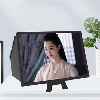 

12 Inch Mobile Phone Screen Amplifier Smartphone Movie Videos Projector Stand Bracket for iPhone Samsung Xiaomi
