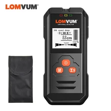 Lomvum multi-funcional detector de parede de metal digital fiação de madeira ac tensão ao vivo handheld tela lcd localizador do parafuso prisioneiro