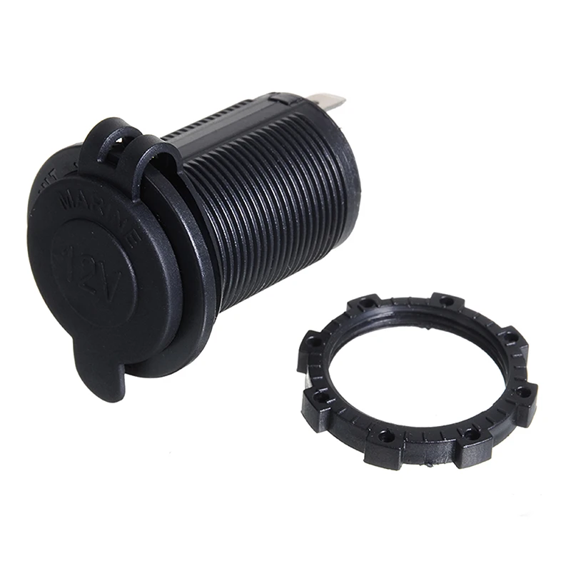 12 В черные гнезда прикуривателя водонепроницаемый гнездо для автомобиля лодки