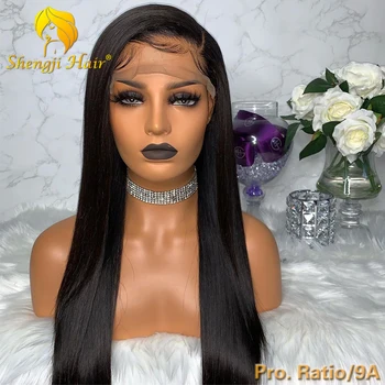 

Straight Full Lace Human Hair Wigs For Black Women 150% Brazilian Remy Hair Glueless Full Lace Wig Pre Plucked With Baby Hair