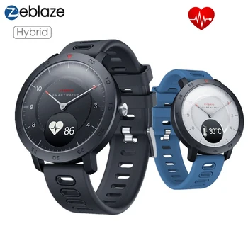 

Zeblaze Hybrid Smart Watch Heart Rate Blood Pressure Monitor 5 ATM Waterproof Sport Smartwatch Long Battery Life for Android iOS