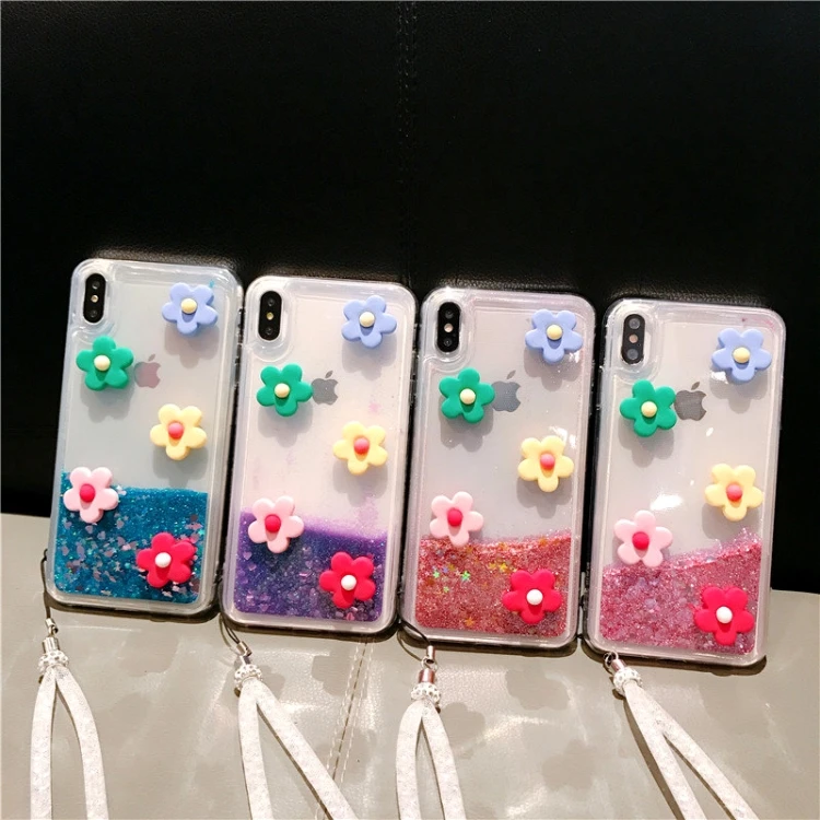 LaMaDiaa для samsung Galaxy S10 S9 S8 Plus S7edge Note9 8 10 чехол роскошный Алмазный цветной цветочный жидкий Блестящий блестящий чехол для телефона
