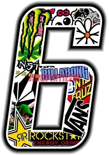 

Car Stickers Vinyl Motorcycle Decal Car Window Body Decorative Number Bomb Skull Sport Start Racing Tuning