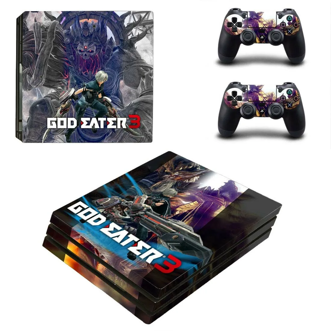 PS4 Pro God Eater стикер s PS 4 Play станция 4 Pro виниловые наклейки на кожу Pegatinas для playstation 4 Pro консоль и контроллер