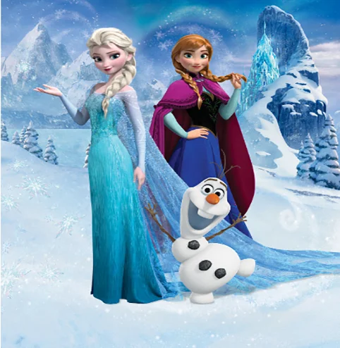 8x8FT Snowflakes Castle Palace Anna Princess Queen Elsa Olfa Custom Photo Studio Background Backdrop Vinyl 240cm x | Электроника