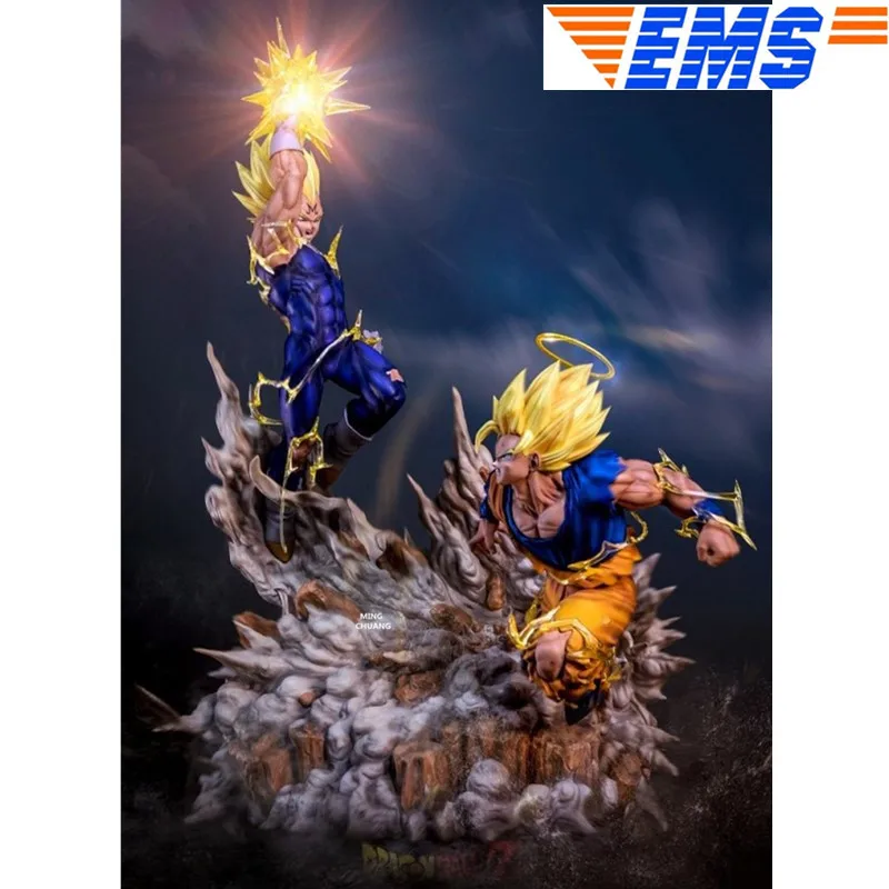 2" Dragon Ball Z статуя против сцены бюст демонизация Вегета полная длина портрет Сон Гоку анимационная фигурка GK игрушка 55 см V17