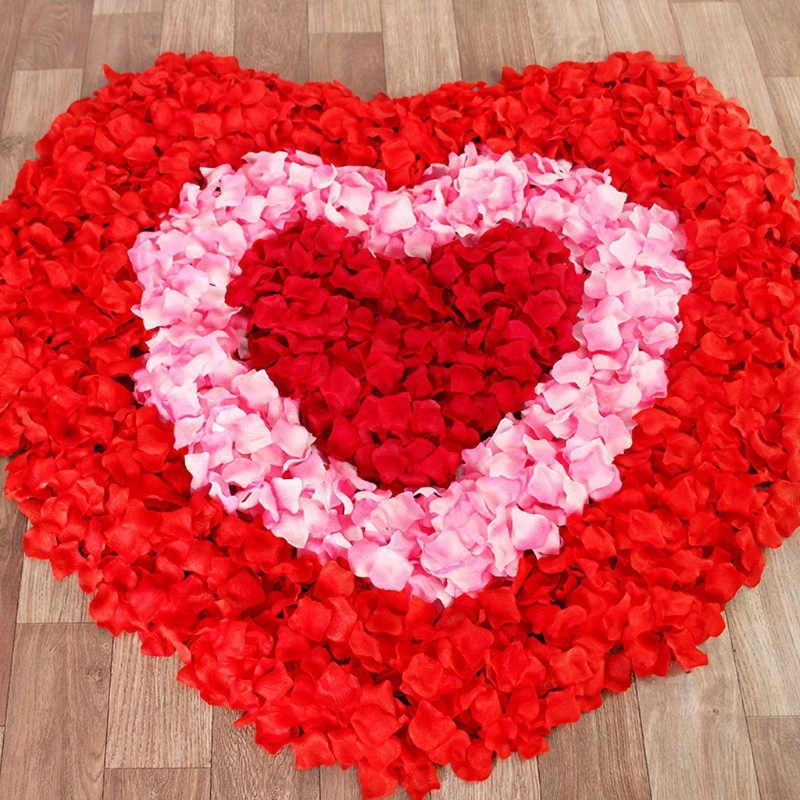 1000 Pcs Colorful Artificial Rose Petals Wedding Petalas Silk Flower Accessories artificial rose petals