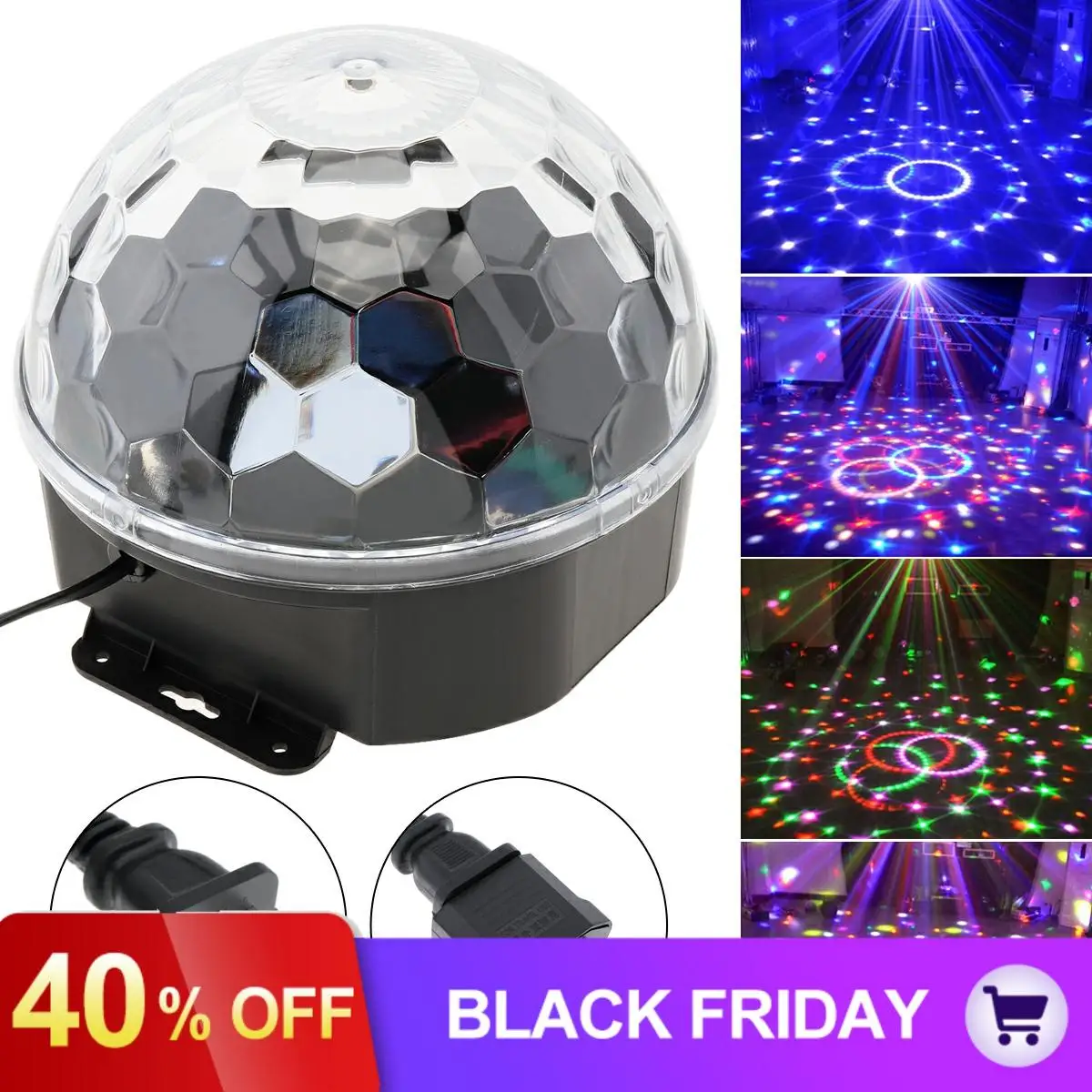 DMX512 Диско DJ сценический светильник ing цифровой светодиодный RGB Кристалл шар эффект светильник