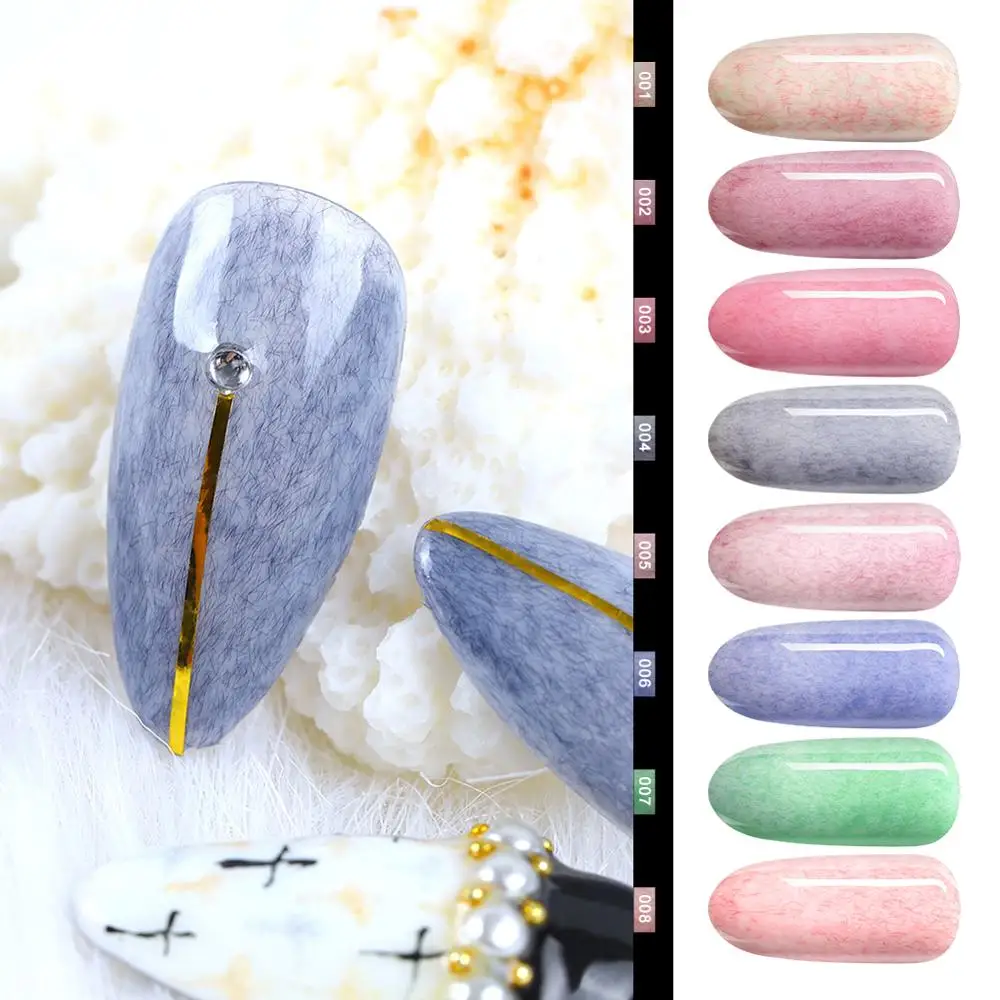 

COSCELIA 8Color Fur Magic Effect Gel Nail Polish Semi-Permanent UV LED Gel Nail Polish 3D Gel Paint Varnish Fresh Color Nail Art