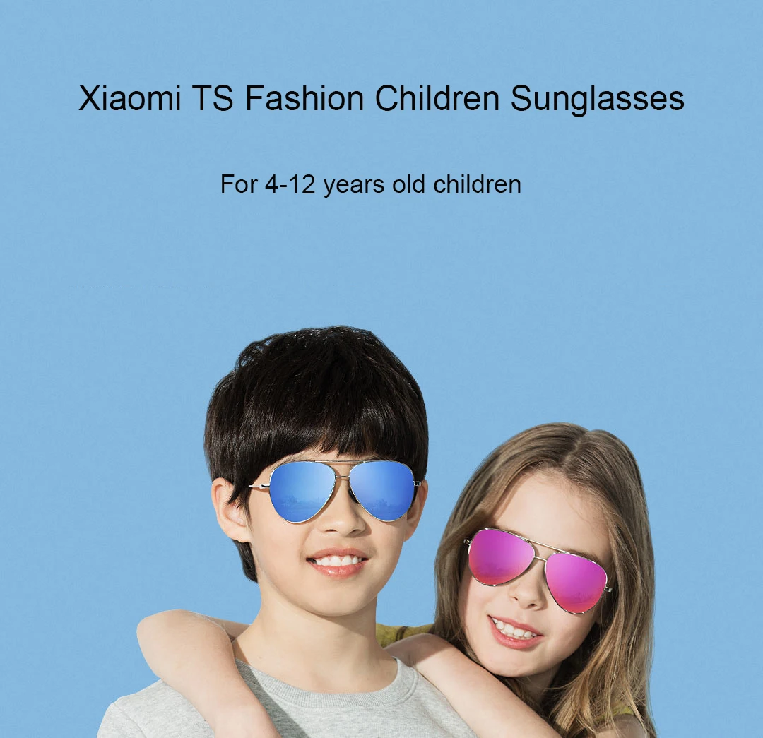 Xiaomi TS модные Винтаж солнцезащитные очки Классические металлические оправы TAC поляризованные солнцезащитные очки Anti UV Детский солнцезащитные очки для женщин