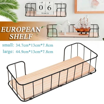 

Wall Mounted Wire Racks Industrial Metal Wood Wall Wire Shelves Storage Floating Shelves Dorm Loft Decor Home Accessories