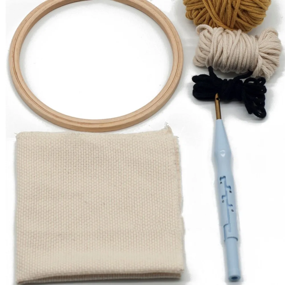 Украшения для дома ручная вышивка льва с твердой деревянной вышивкой эластичный Набор DIY катушка для ниток комплект для вязания
