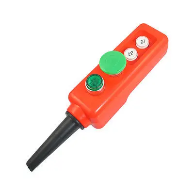 

Crane Up-down Control Station Green Lamp Momentary Push Button Switch AC 220V