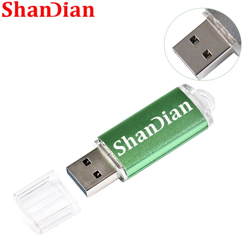 SHANDIAN мини флеш-накопитель USB 4gb/8gb/16gb/32gb/64gb 128 ГБ флэш-накопитель металлический