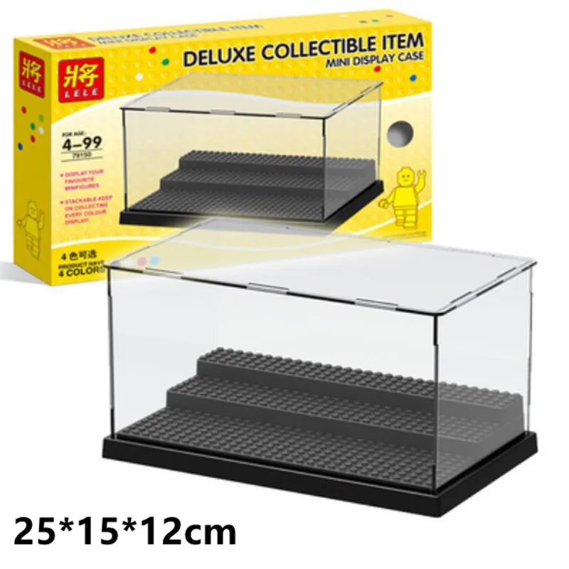 

2019 Compatible Acrylic Plastic Action figures legoinglys Display Case Box Dustproof display box loz Building Blocks bricks Toys