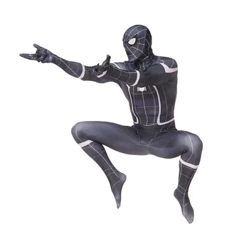 

Back-to-School Hero Return Black Spiderman Conjoined Costume Spider-man Battle Clothes Role Playing Clothing New