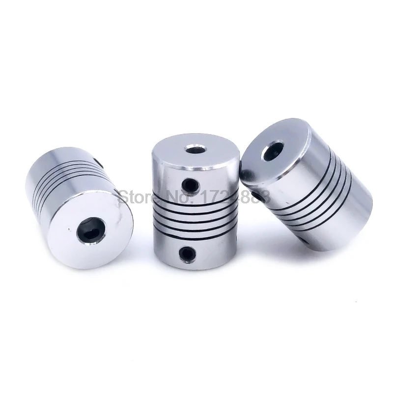 Flexible Coupling 5 8 6.35mm 8mm 10mm D19*L25 Aluminium Jaw Shaft CNC Stepper Motor Coupler Encoders Engraving Machine