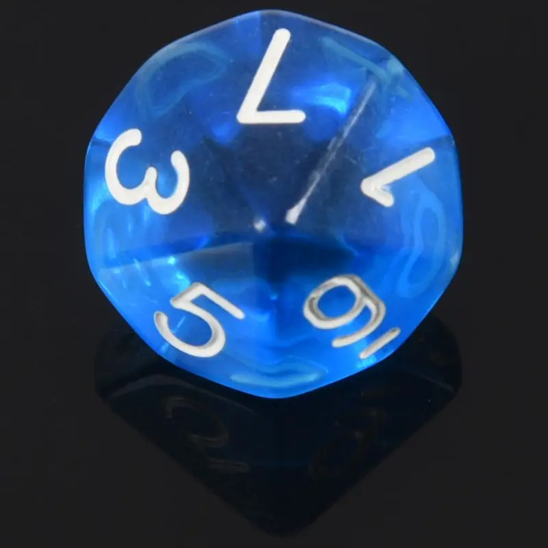 10-Dices D10 10-сторонняя игральная кость из драгоценного камня для РПГ Подземелья и Драконы настольные игры прозрачный синий