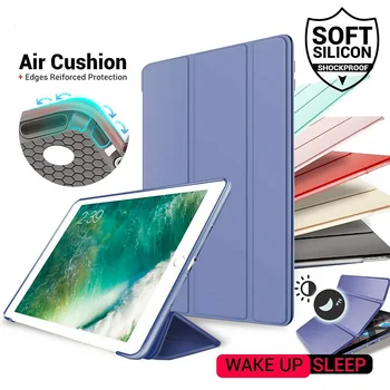 

For iPad (7th Generation) 10.2" 2019 Magnetic Leather Smart Cover Silicone Case