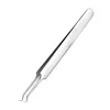 1pc Stainless Steel Blackhead Tweezers Eyelash Extension Curved Acne Clip Removal Eyebrow Tweezer Face Care Tools ► Photo 3/3